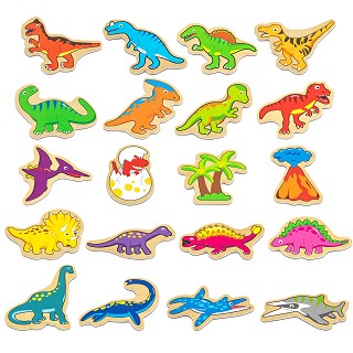 Magnetic dinosaurs - 20 pieces